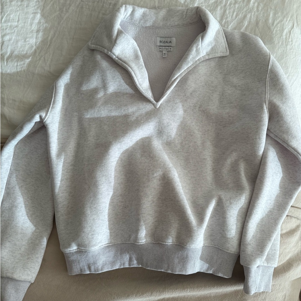 Atoir grey collared pullover